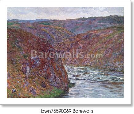 Valley of the Creuse (Gray Day) by Claude Monet, Art Print