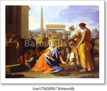Rest on the Flight to Egypt by Nicolas Poussin, Art Print