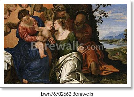 Mystic Marriage of Saint Catherine of Alexandria by Paolo Veronese, Art Print