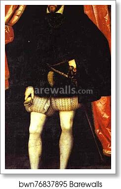 Portrait of Henry II by Francois Clouet, Art Print
