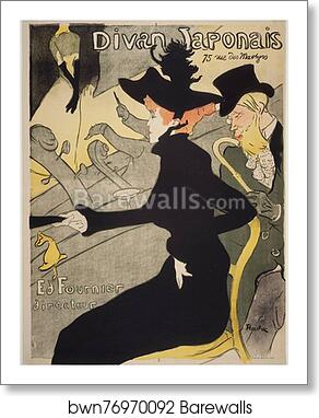 Divan Japonais by Henri De Toulouse-Lautrec, Art Print