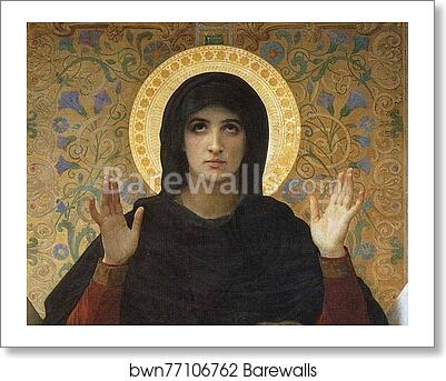 Virgin of Consolation. Detail by William-Adolphe Bouguereau, Art Print Virgin of Consolation. Detail by William-Adolphe Bouguereau, Art Print