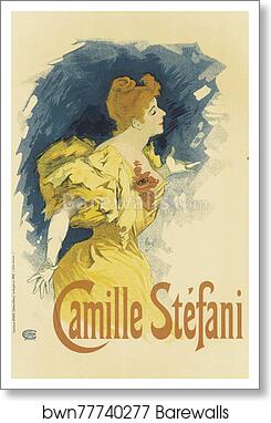 Mlle "Camille Stéfani" by Jules Chéret, Art Print
