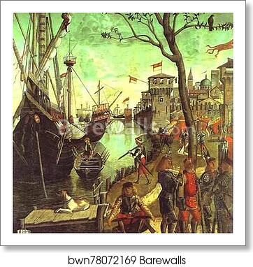 The Legend of St. Ursula: Arrival in Cologne by Vittore Carpaccio, Art Print