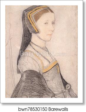 Anne Cresacre (c.1511-77) by Hans Holbein The Younger, Art Print