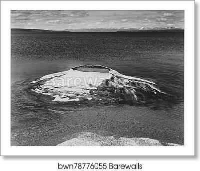 The Fishing Cone - Yellowstone Lake, Yellowstone National Park, Wyoming. Photographs of National Parks and Monuments, compiled 1941 - 1942, documenting the period ca. 1933 - 1942 by Ansel Adams (1902-1984), Art Print The Fishing Cone - Yellowstone Lake, Yellowstone National Park, Wyoming. Photographs of National Parks and Monuments, compiled 1941 - 1942, documenting the period ca. 1933 - 1942 by Ansel Adams (1902-1984), Art Print