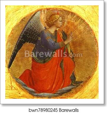 Perugia Triptych: Angel of the Annunciation by Fra Angelico, Art Print