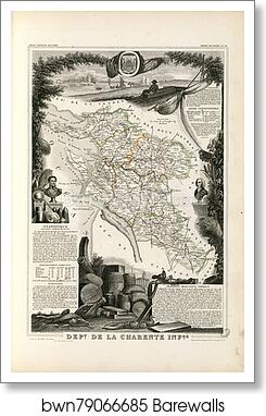 Dépt. de la Charente Inférieure (région de l'ouest) by Victor Jules Levasseur, Art Print