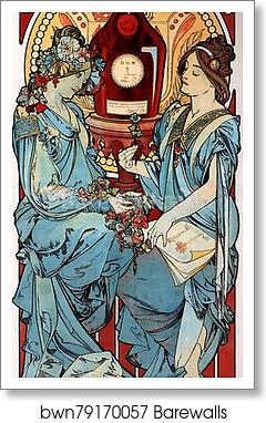 Benedictine by Alphonse Mucha, Art Print