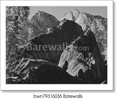 Grand Sentinel, Kings River Canyon (Proposed as a national park), California, 1936.  Photographs of National Parks and Monuments, compiled 1941 - 1942, documenting the period ca. 1933 - 1942 by Ansel Adams (1902-1984), Art Print Grand Sentinel, Kings River Canyon (Proposed as a national park), California, 1936.  Photographs of National Parks and Monuments, compiled 1941 - 1942, documenting the period ca. 1933 - 1942 by Ansel Adams (1902-1984), Art Print