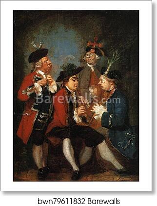 Sir Thomas Kennedy, James Caulfeild, Mr Ward and Mr Phelps by Sir Joshua Reynolds, Art Print Sir Thomas Kennedy, James Caulfeild, Mr Ward and Mr Phelps by Sir Joshua Reynolds, Art Print