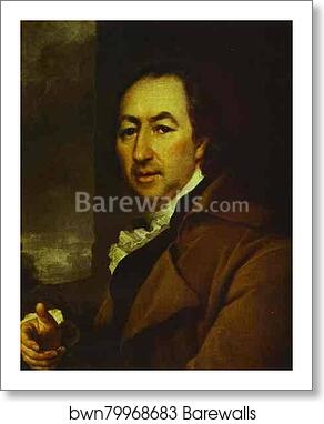 Portrait of the Author Nikolay Novikov by Dmitry Levitzky, Art Print