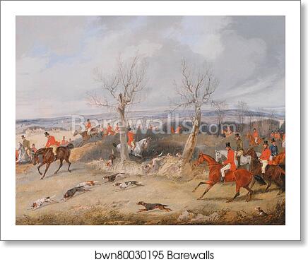 Hunting Scene: In Full Cry by Henry Thomas Alken, Art Print