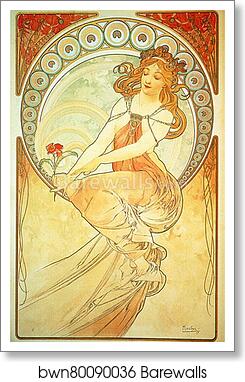 Painting by Alphonse Mucha, Art Print