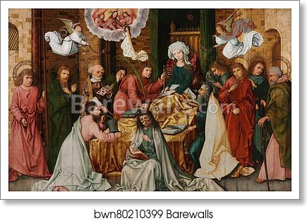 Dormition of the Virgin by Hans Holbein The Elder, Art Print