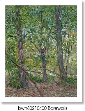 Trees by Vincent Van Gogh, Art Print