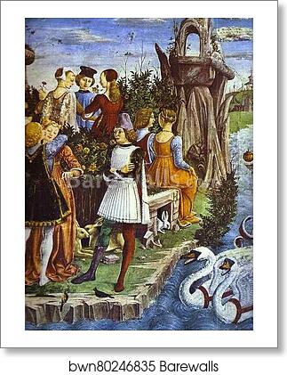 Triumph of Venus. Detail from "April" from the Cycle of the Months by Francesco Del Cossa, Art Print Triumph of Venus. Detail from "April" from the Cycle of the Months by Francesco Del Cossa, Art Print