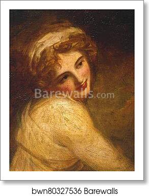 Lady Hamilton (as a Figure in Fortune Telling) by George Romney, Art Print