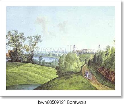 View of the Farmyard in the Tsarskoye Selo by Semion Shchedrin, Art Print