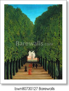 The Avenue in the Park at Saint Cloud by Henri Rousseau, Art Print