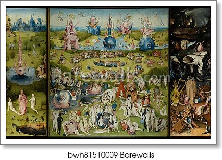 The Garden of Earthly Delights by Hieronymus Bosch, Art Print