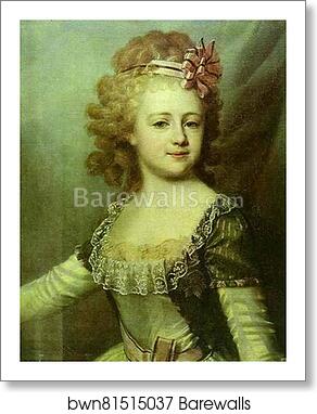 Portrait of Grand Duchess Alexandra Pavlovna as a Child by Dmitry Levitzky, Art Print
