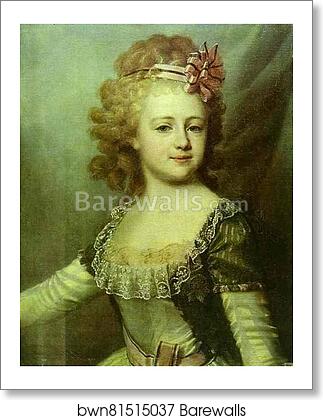 Portrait of Grand Duchess Alexandra Pavlovna as a Child by Dmitry Levitzky, Art Print Portrait of Grand Duchess Alexandra Pavlovna as a Child by Dmitry Levitzky, Art Print