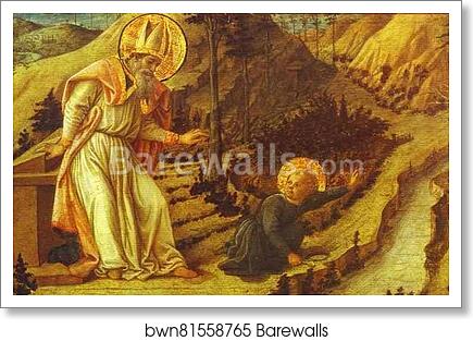 Vision of St. Augustine by Fra Filippo Lippi, Art Print