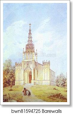 Church of St. Catherine in Pargolovo by Alexander Brulloff, Art Print Church of St. Catherine in Pargolovo by Alexander Brulloff, Art Print