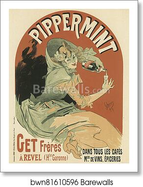 Pippermint by Jules Chéret, Art Print