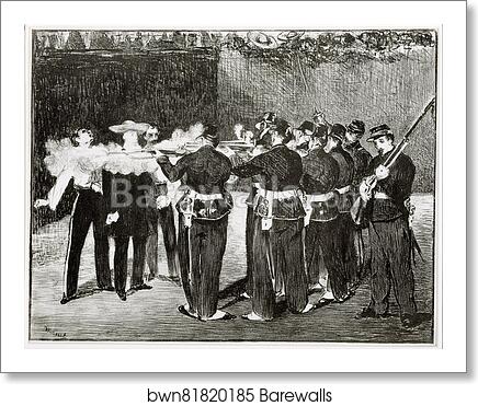 The Execution of Maximilian by Édouard Manet, Art Print