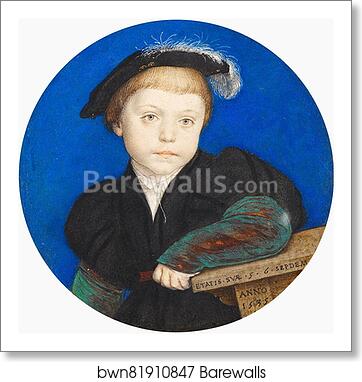 Henry Brandon, 2nd Duke of Suffolk (1535-51) by Hans Holbein The Younger, Art Print