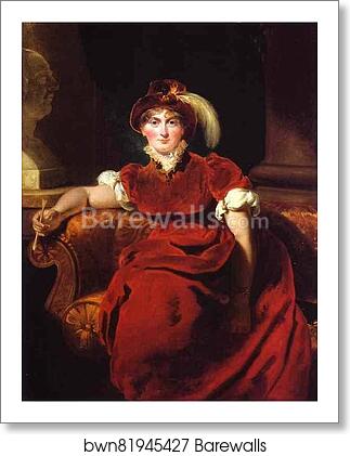 Caroline Amelia Elizabeth of Brunswick by Sir Thomas Lawrence, Art Print Caroline Amelia Elizabeth of Brunswick by Sir Thomas Lawrence, Art Print