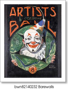Artists Costume Ball by Norman Rockwell, Art Print