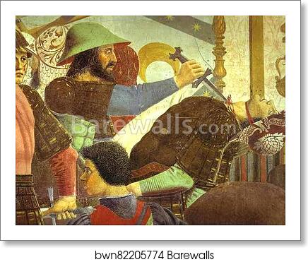 Legend of the True Cross: Battle Between Heraclius and Chosroes. Detail by Piero Della Francesca, Art Print