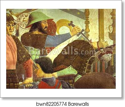 Legend of the True Cross: Battle Between Heraclius and Chosroes. Detail by Piero Della Francesca, Art Print Legend of the True Cross: Battle Between Heraclius and Chosroes. Detail by Piero Della Francesca, Art Print