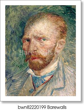 Self-portrait by Vincent Van Gogh, Art Print