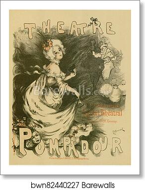 Théâtre Pompadour by Emmanuel Barcet, Art Print