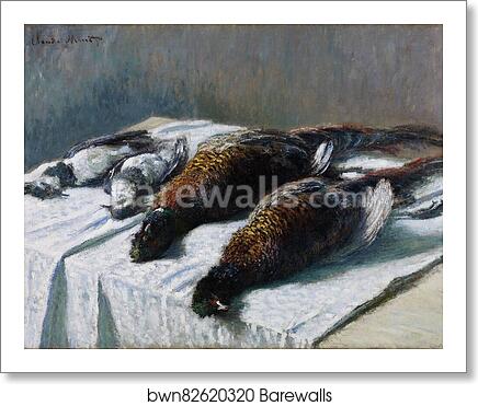 Still Life with Pheasants and Plovers by Claude Monet, Art Print