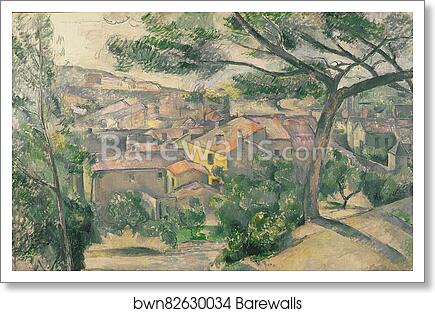 Morning View of L'Estaque Against the Sunlight by Paul Cézanne, Art Print