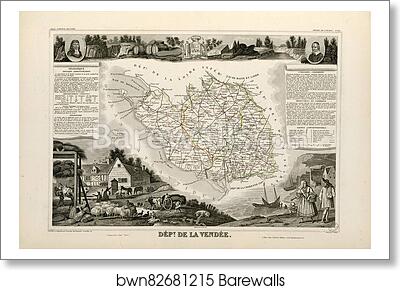 Dépt. de la Vendée (région de l'ouest) by Victor Jules Levasseur, Art Print Dépt. de la Vendée (région de l'ouest) by Victor Jules Levasseur, Art Print