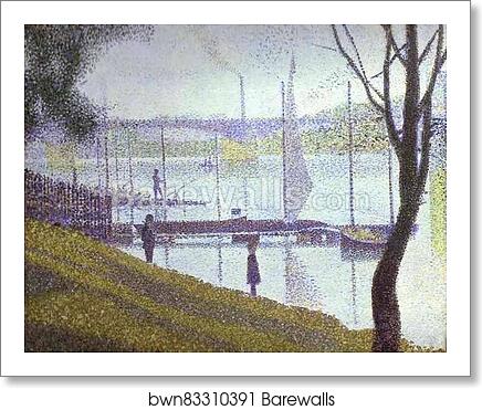 The Bridge at Courbevoie by Georges Seurat, Art Print