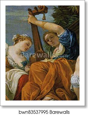 Allegory of Music. Detail by Paolo Veronese, Art Print