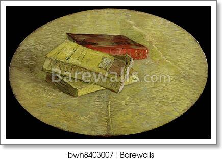 Three books by Vincent Van Gogh, Art Print