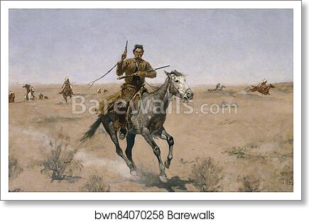 The Flight by Frederic Remington, Art Print