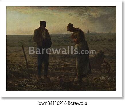 The Angelus by Jean-François Millet, Art Print