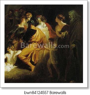 Homer Reciting His Poems. Detail by Sir Thomas Lawrence, Art Print