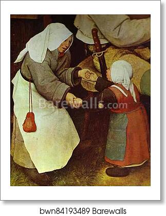 The Peasant Dance. Detail by Pieter Bruegel The Elder, Art Print The Peasant Dance. Detail by Pieter Bruegel The Elder, Art Print