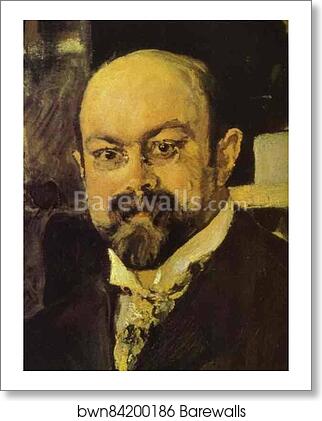 Portrait of Mikhail Abramovich Morozov. Detail by Valentin Serov, Art Print Portrait of Mikhail Abramovich Morozov. Detail by Valentin Serov, Art Print