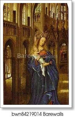 Madonna in a Church by Jan Van Eyck, Art Print